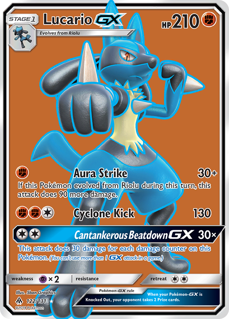 Lucario-GX 122/131 Forbidden Light