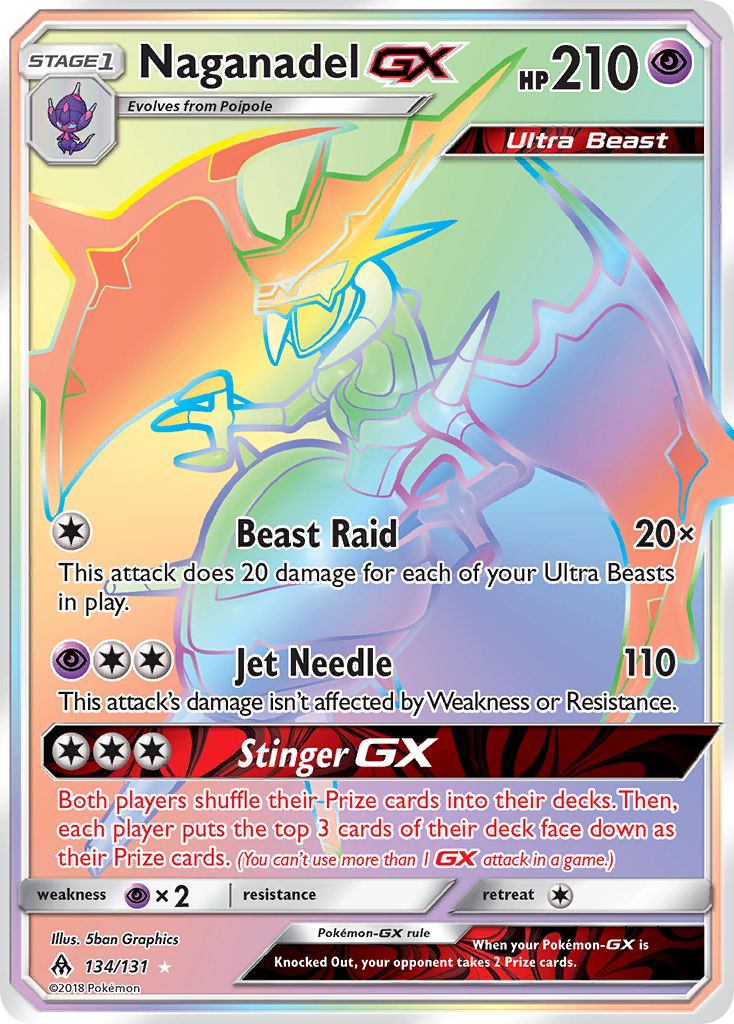 Naganadel-GX 134/131 Forbidden Light