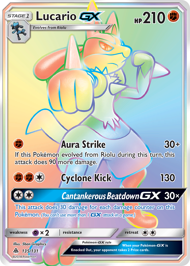 Lucario-GX 135/131 Forbidden Light
