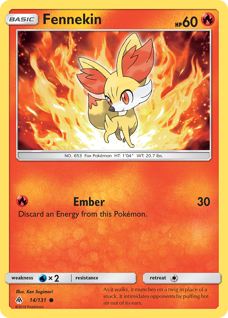 Fennekin 14/131 Forbidden Light