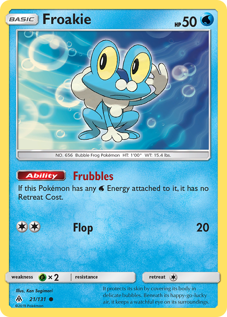 Froakie 21/131 Forbidden Light