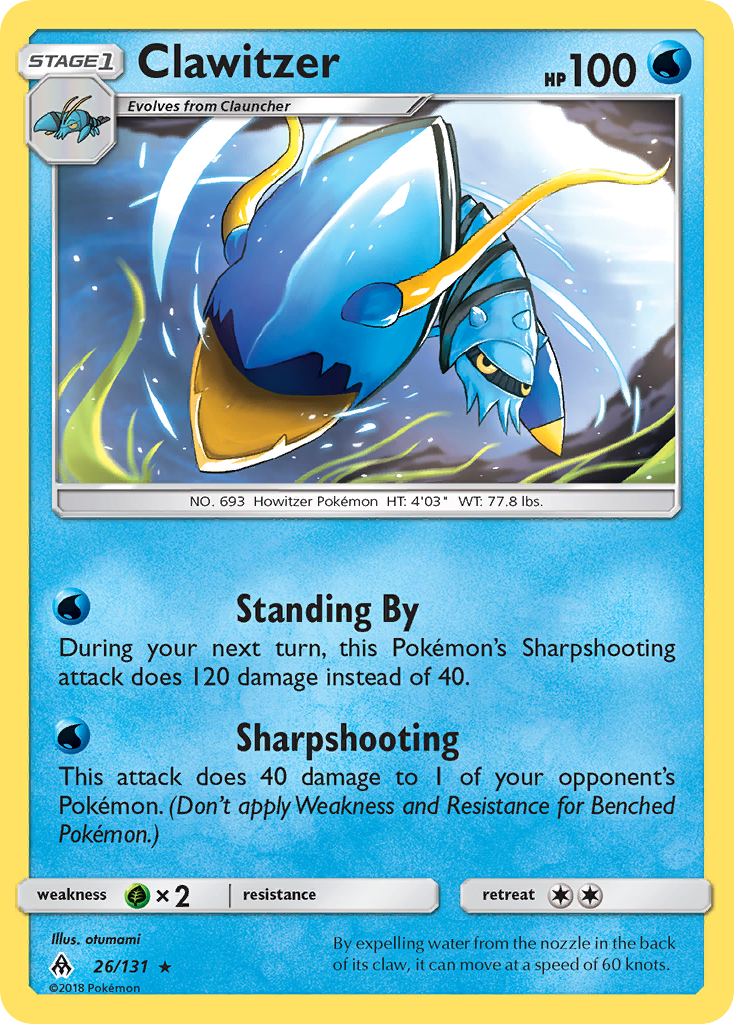 Clawitzer 26/131 Forbidden Light