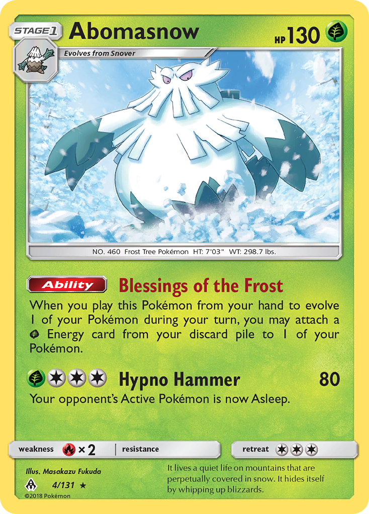 Abomasnow 4/131 Forbidden Light