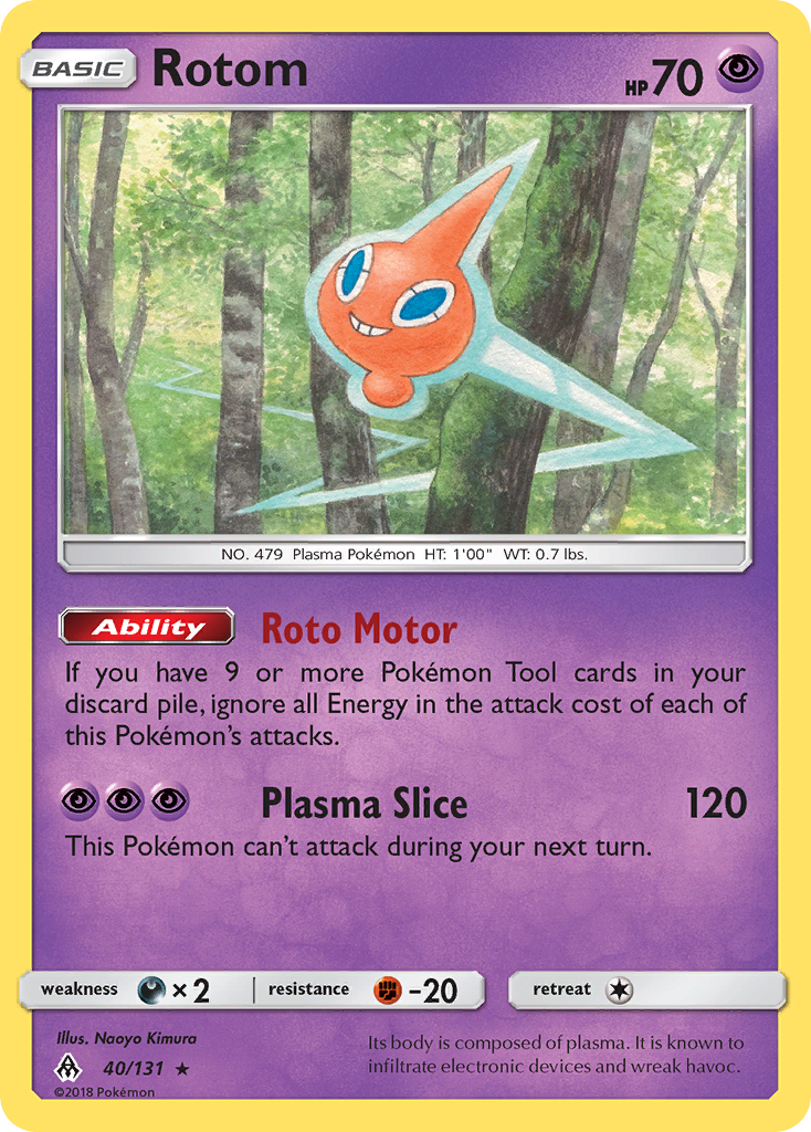 Rotom 40/131 Forbidden Light