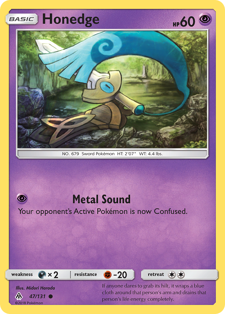 Honedge 47/131 Forbidden Light