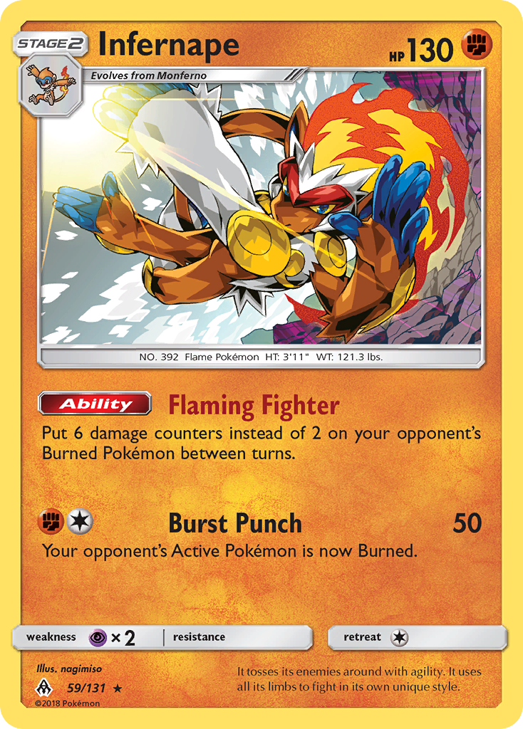 Infernape 59/131 Forbidden Light