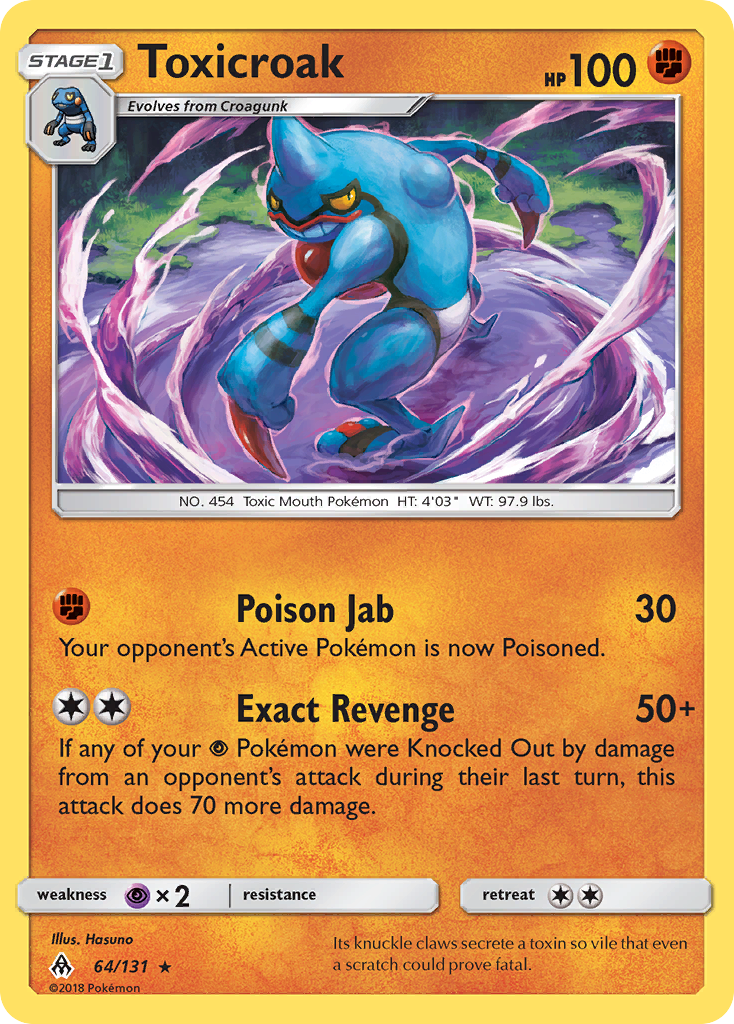 Toxicroak 64/131 Forbidden Light