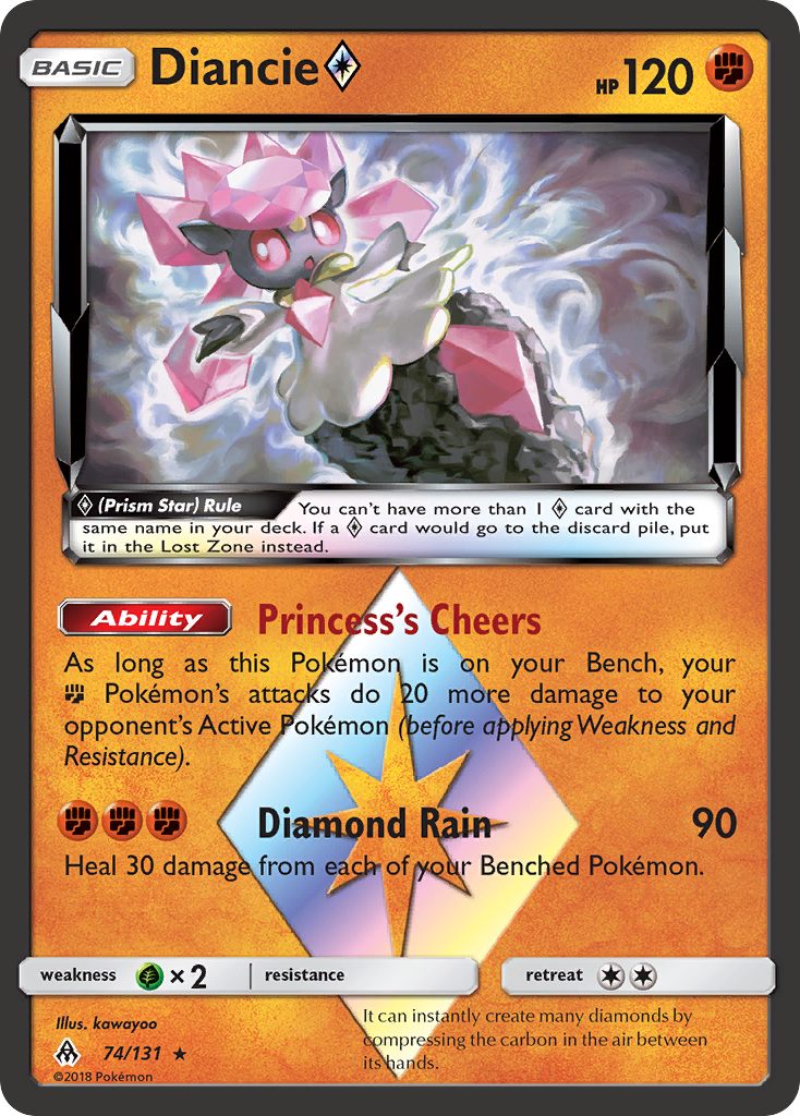 Diancie ◇ 74/131 Forbidden Light