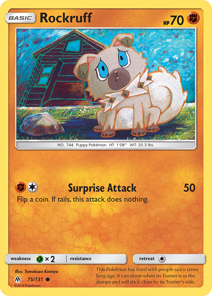 Rockruff 75/131 Forbidden Light