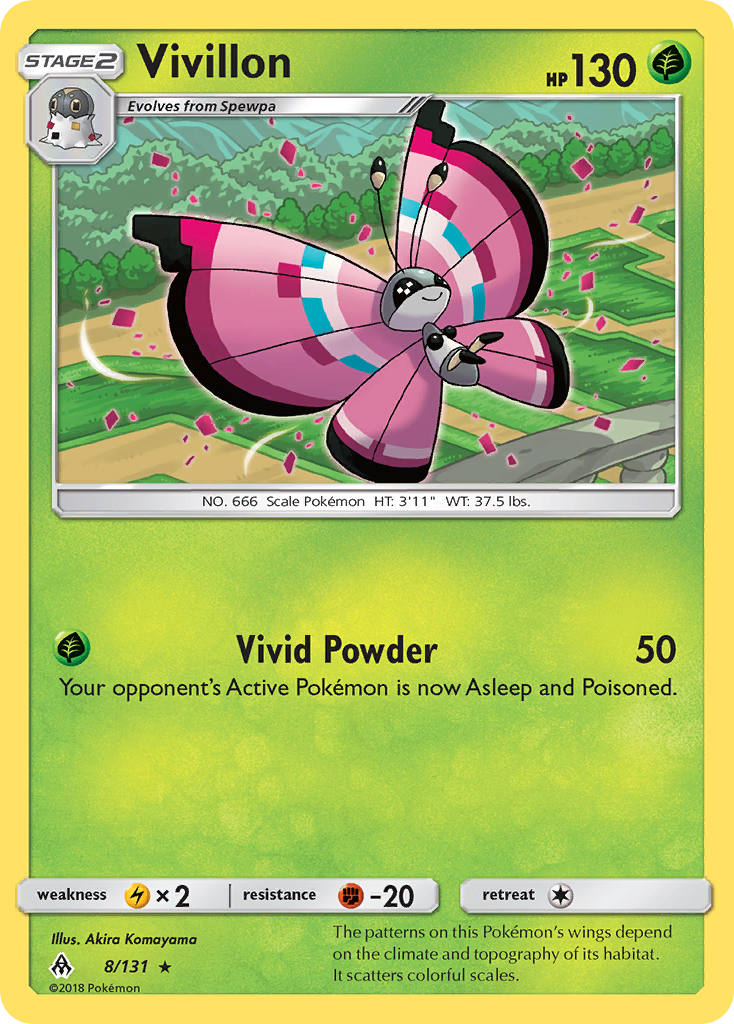 Vivillon 8/131 Forbidden Light