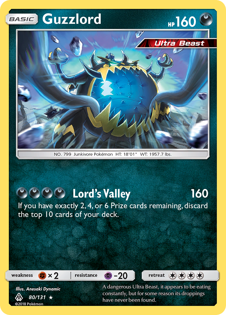 Guzzlord 80/131 Forbidden Light