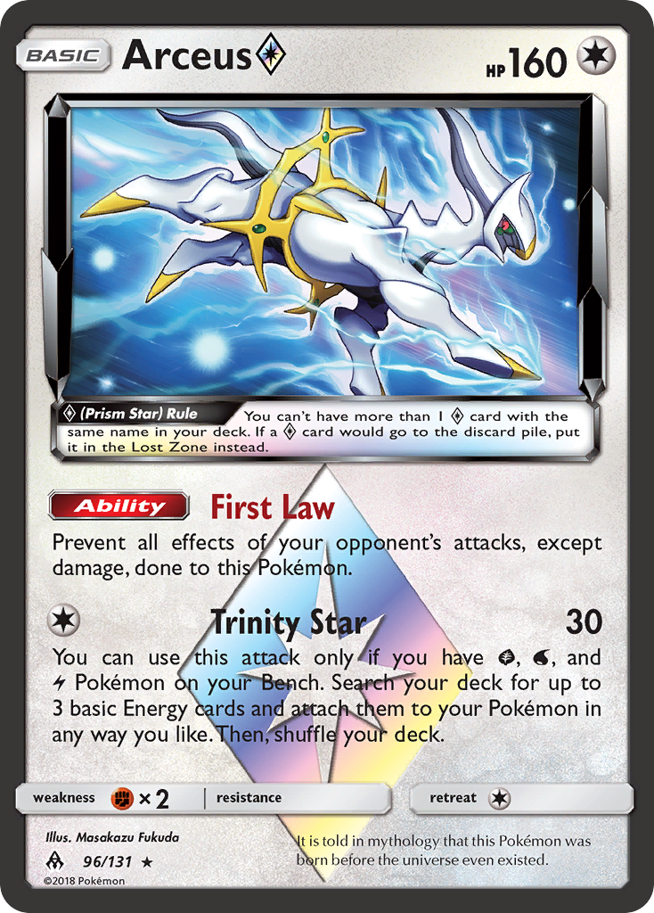 Arceus ◇ 96/131 Forbidden Light