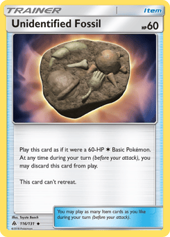 Unidentified Fossil 116/131 Forbidden Light