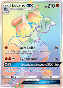 Lucario-GX 135/131 Forbidden Light