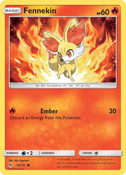 Fennekin 14/131 Forbidden Light