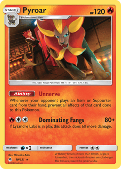 Pyroar 19/131 Forbidden Light