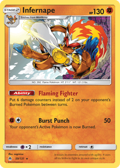 Infernape 59/131 Forbidden Light