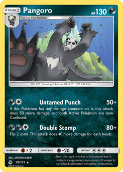 Pangoro 78/131 Forbidden Light