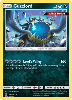 Guzzlord 80/131 Forbidden Light