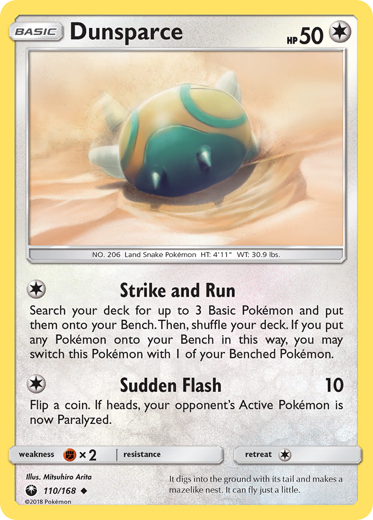 Dunsparce 110/168 Celestial Storm