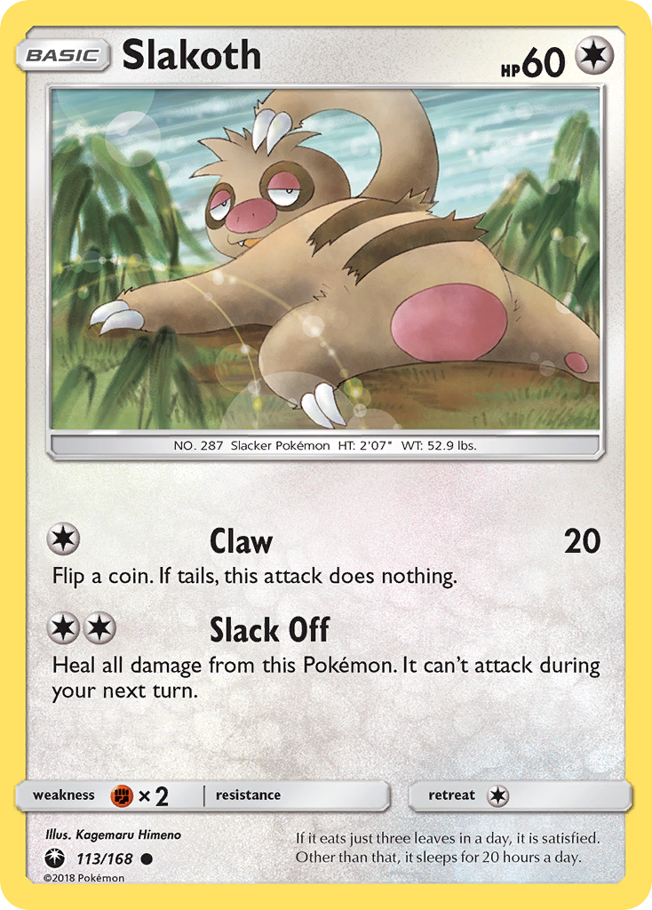Slakoth 113/168 Celestial Storm