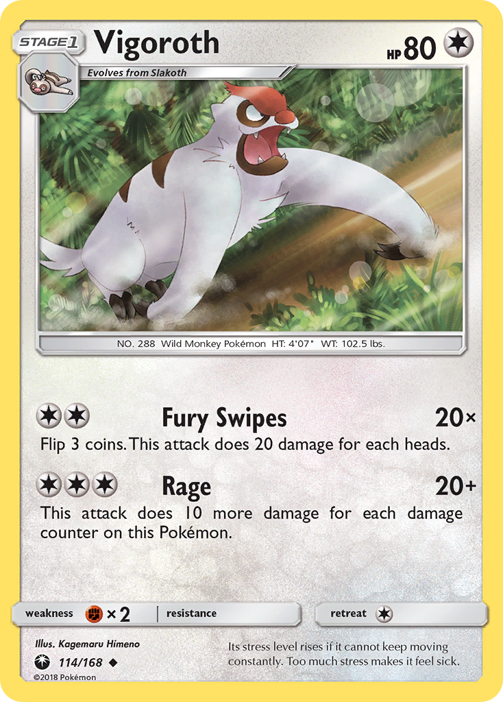 Vigoroth 114/168 Celestial Storm