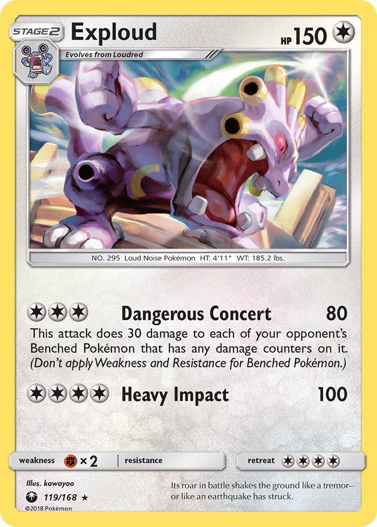 Exploud 119/168 Celestial Storm