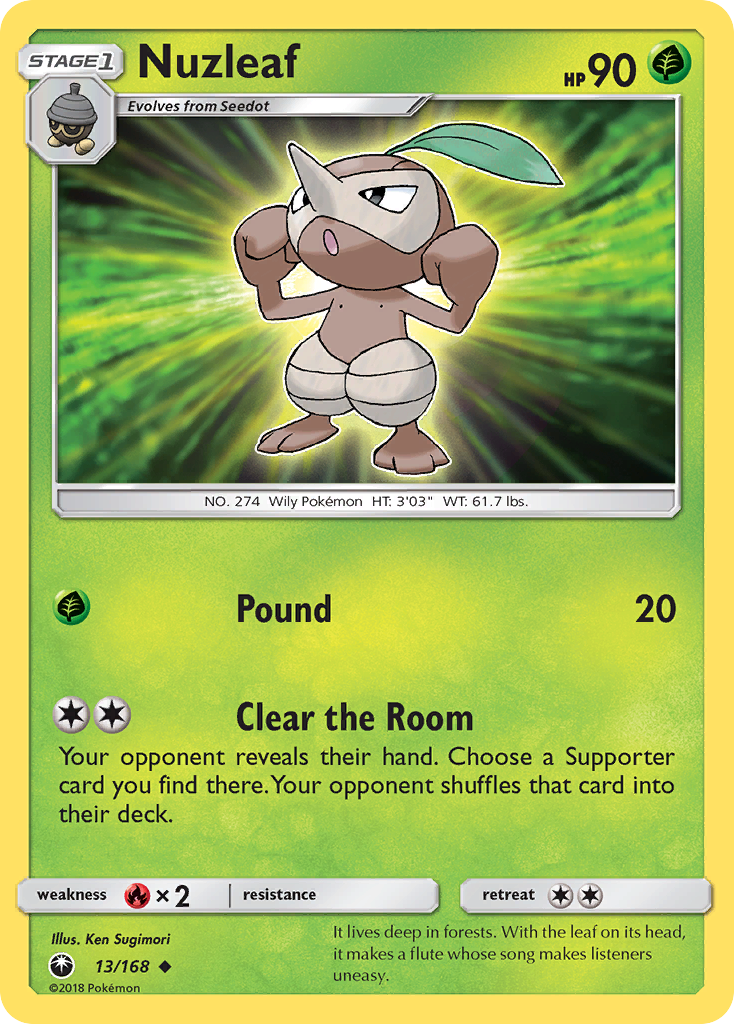 Nuzleaf 13/168 Celestial Storm