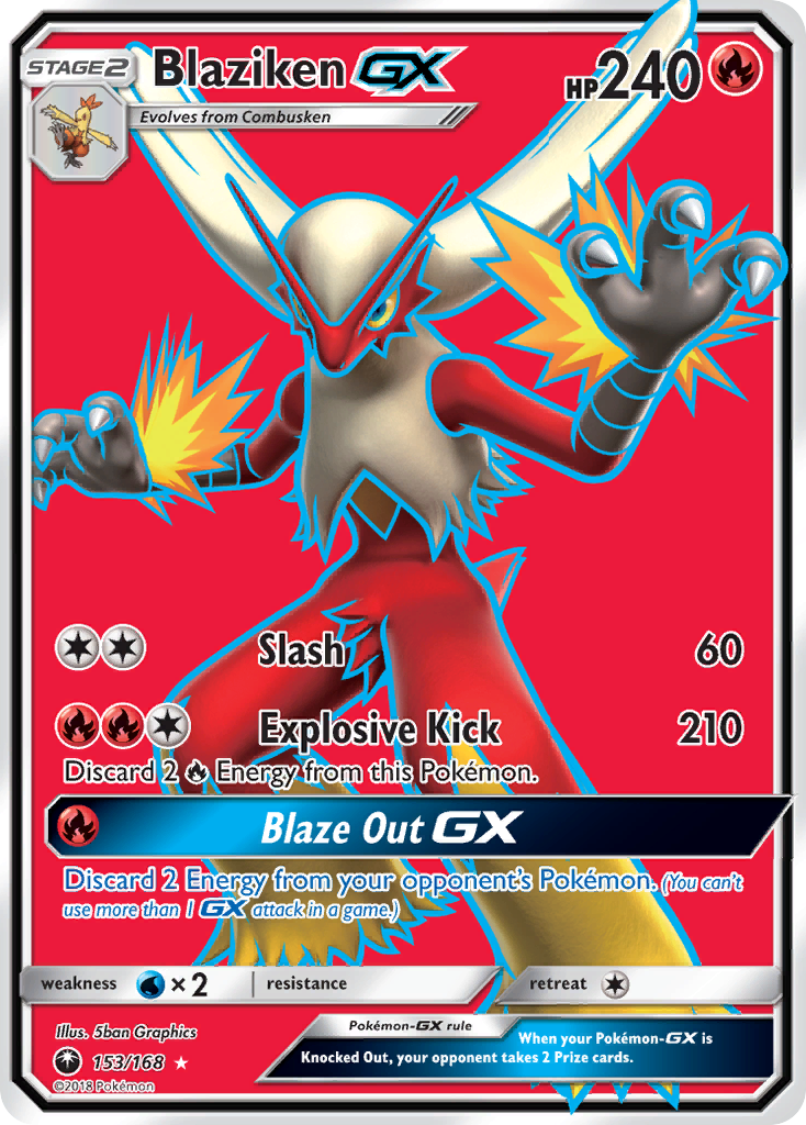 Blaziken-GX 153/168 Celestial Storm