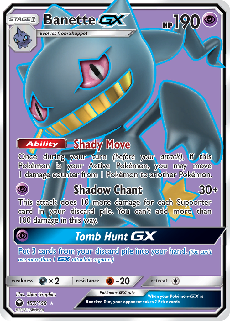 Banette-GX 157/168 Celestial Storm