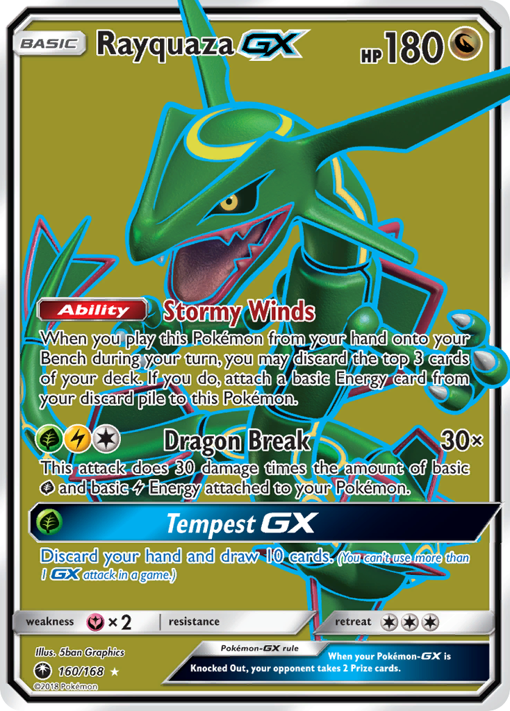Rayquaza-GX 160/168 Celestial Storm