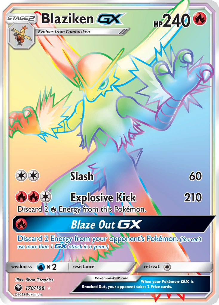 Blaziken-GX 170/168 Celestial Storm