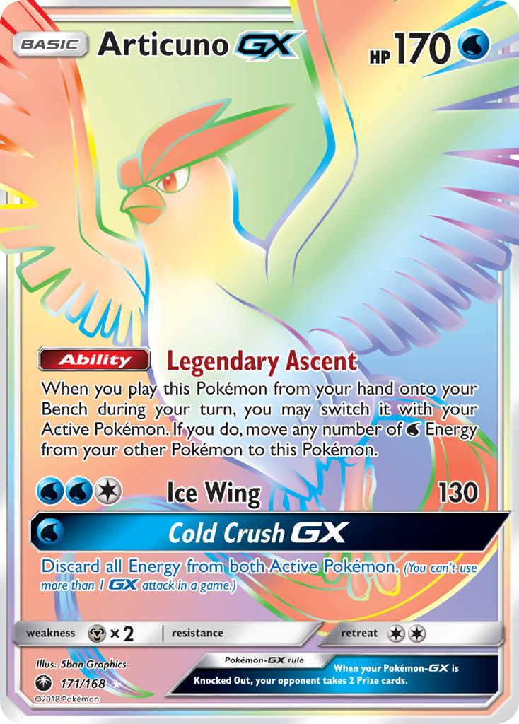 Articuno-GX 171/168 Celestial Storm