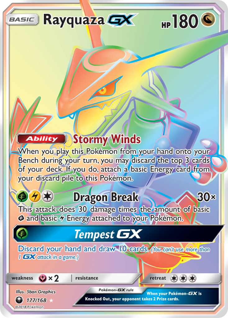 Rayquaza-GX 177/168 Celestial Storm