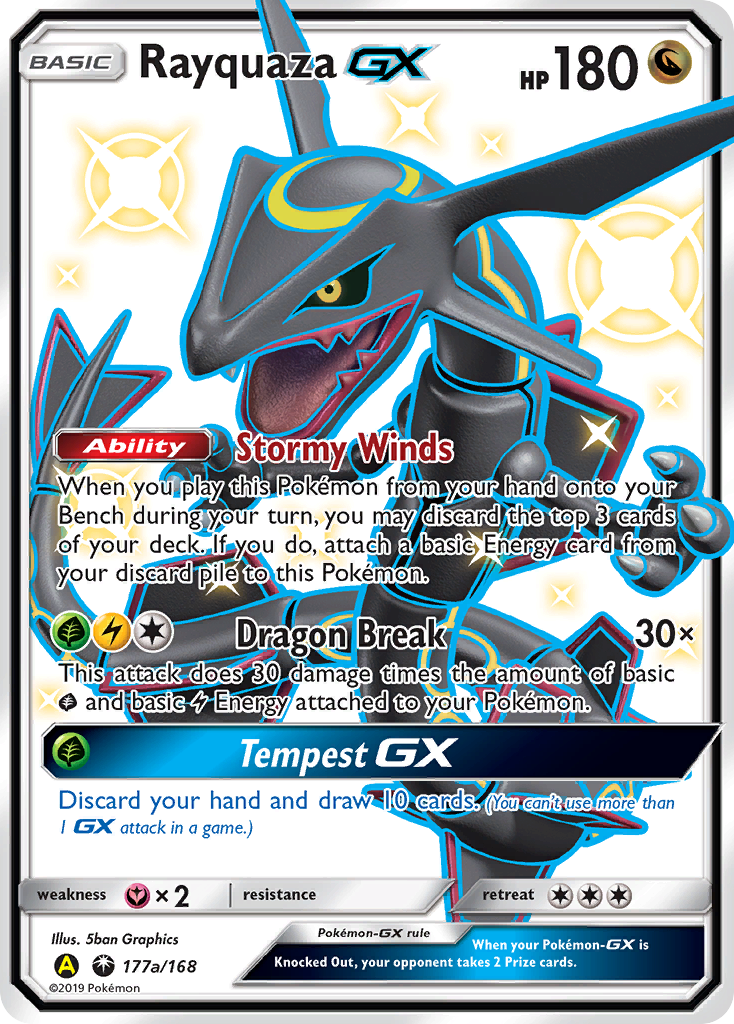 Rayquaza-GX 177a/168 Celestial Storm