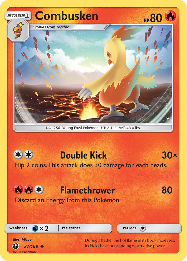 Combusken 27/168 Celestial Storm