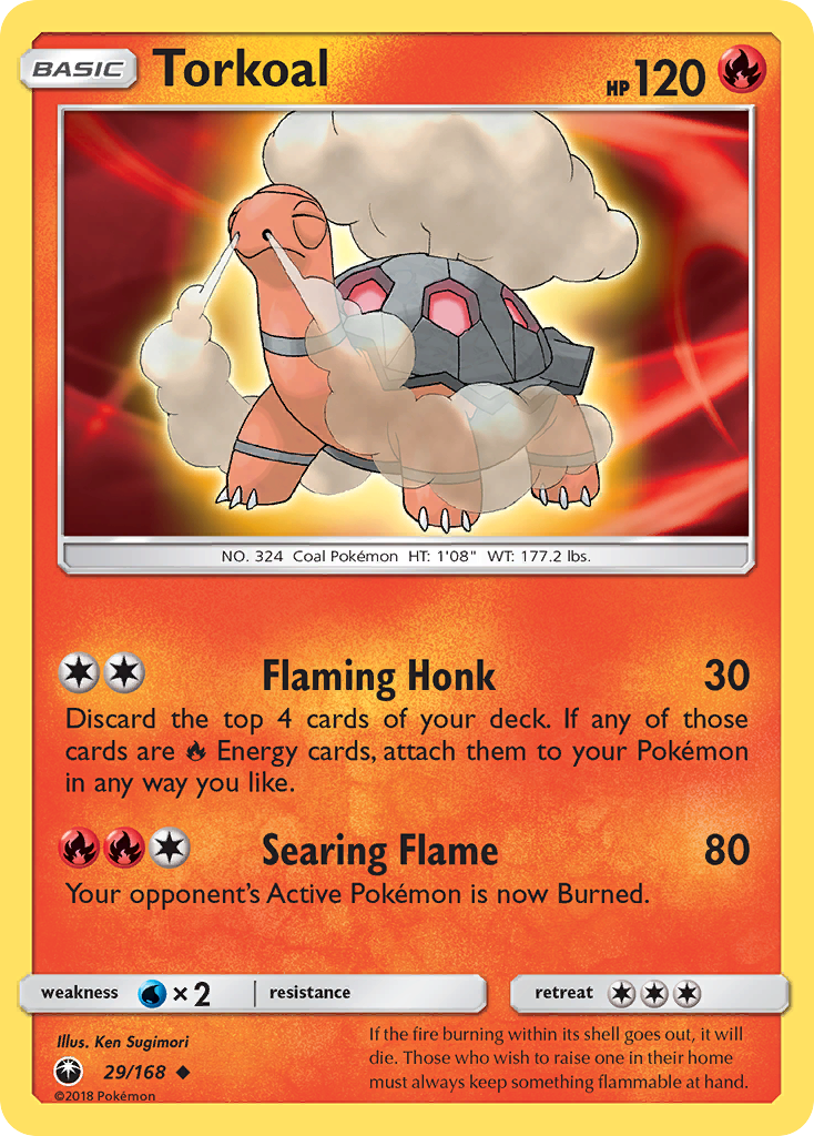Torkoal 29/168 Celestial Storm