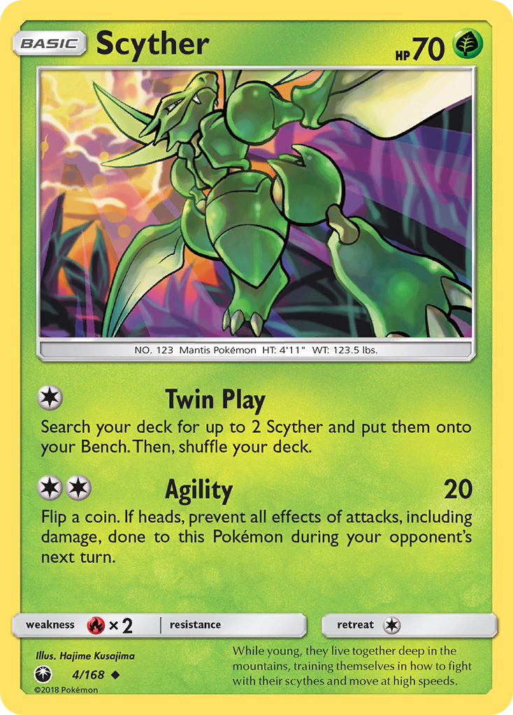 Scyther 4/168 Celestial Storm