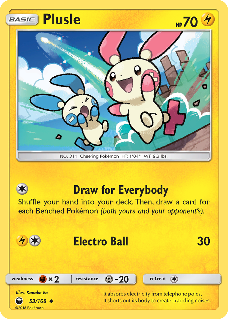 Plusle 53/168 Celestial Storm