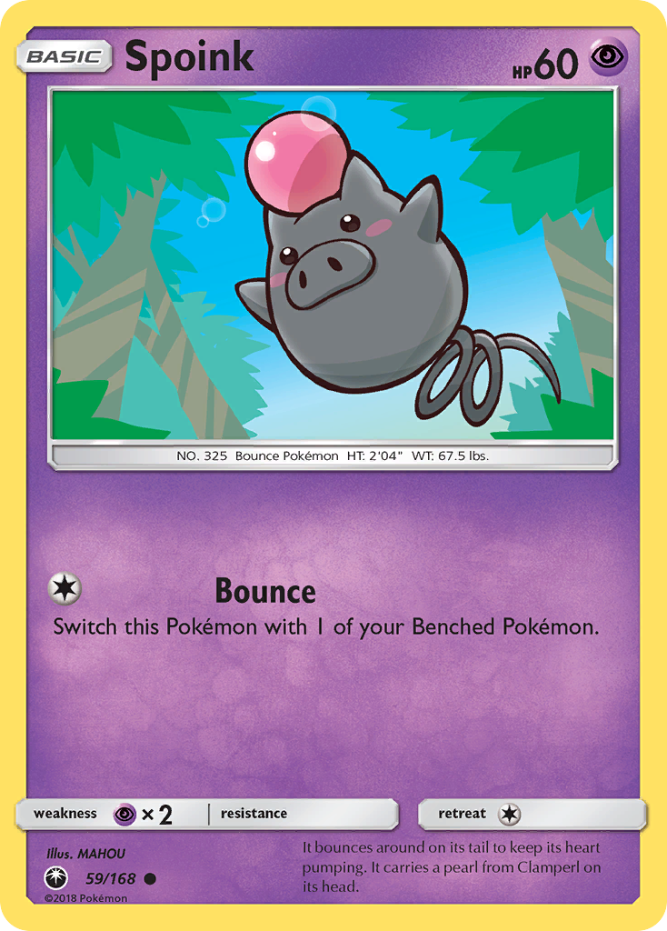 Spoink 59/168 Celestial Storm