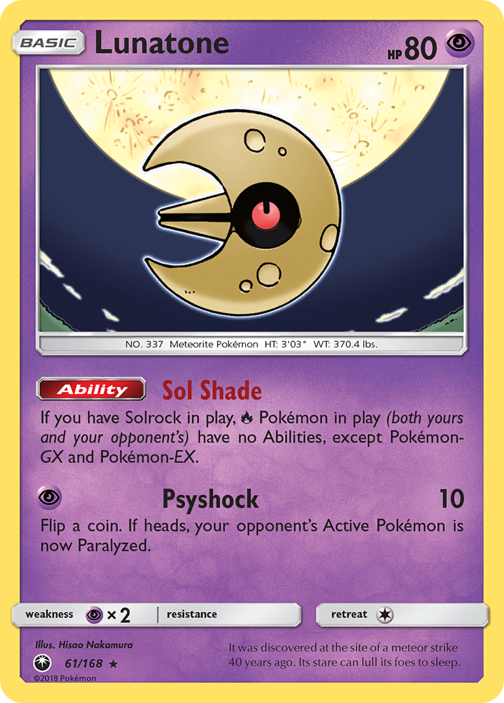Lunatone 61/168 Celestial Storm