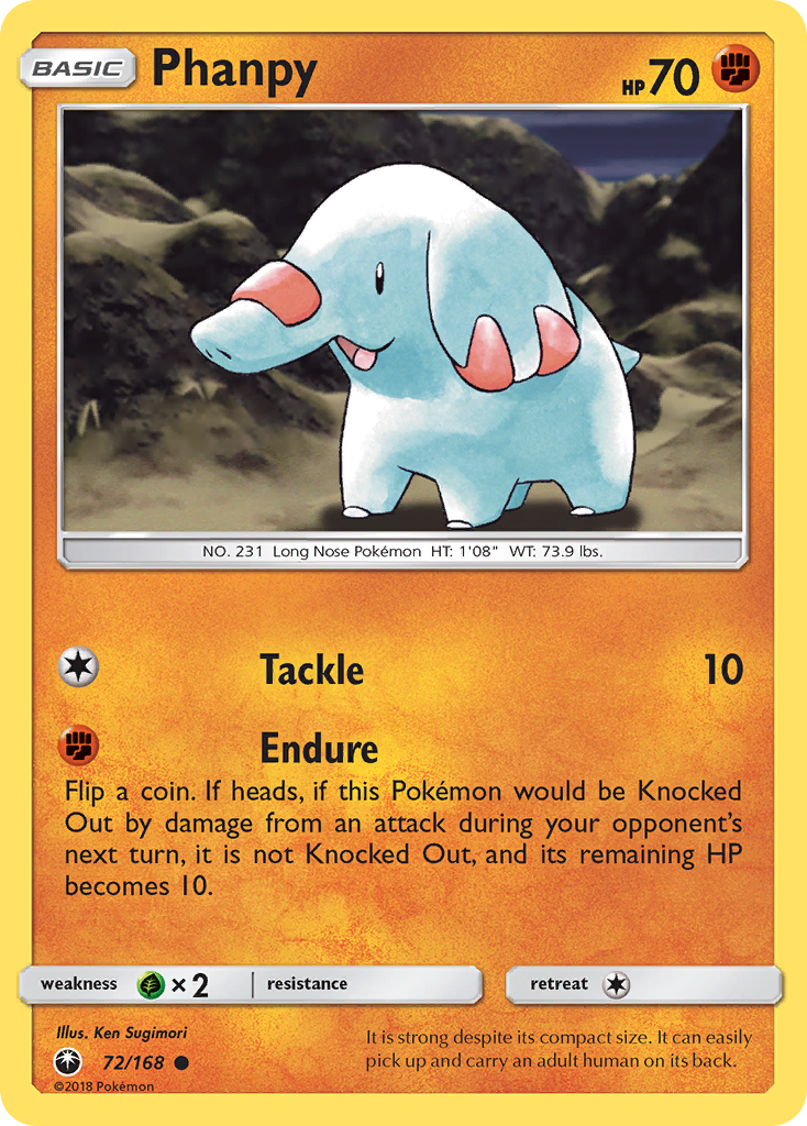 Phanpy 72/168 Celestial Storm