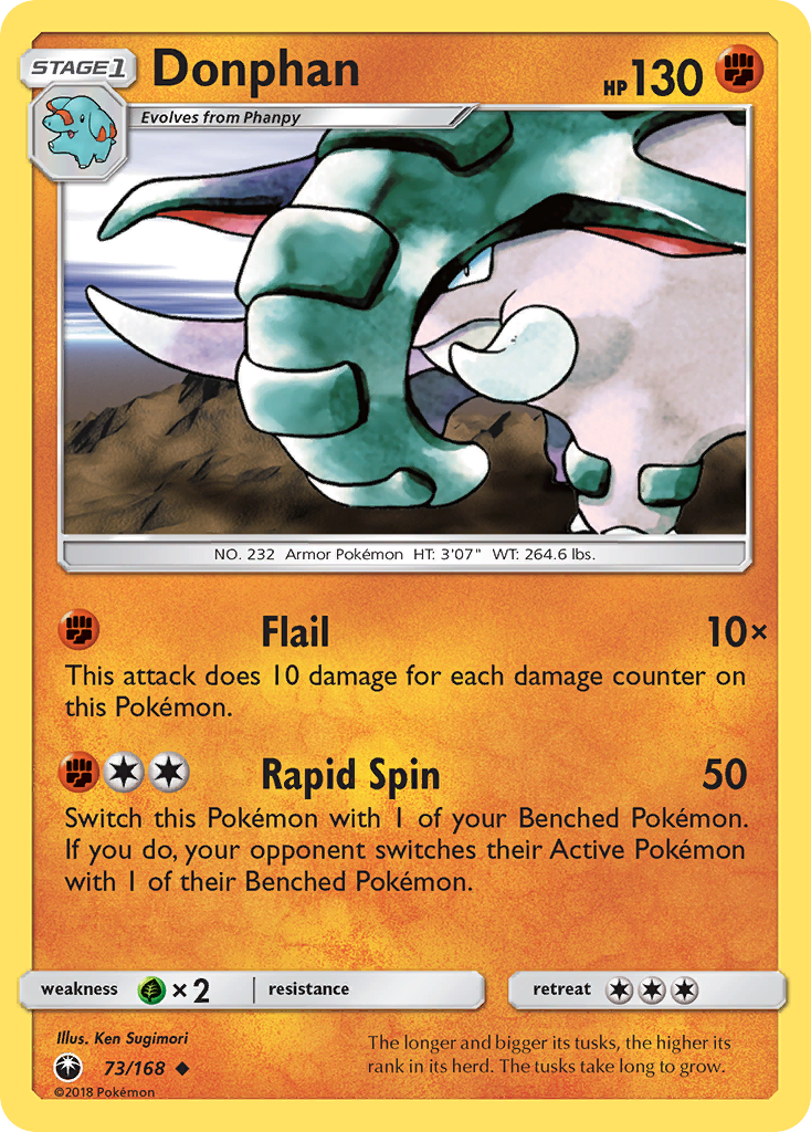 Donphan 73/168 Celestial Storm