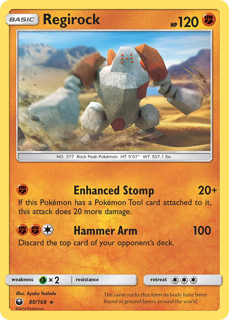 Regirock 80/168 Celestial Storm