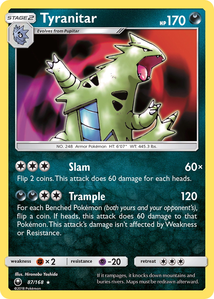 Tyranitar 87/168 Celestial Storm