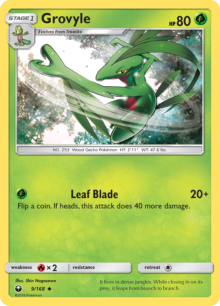 Grovyle 9/168 Celestial Storm