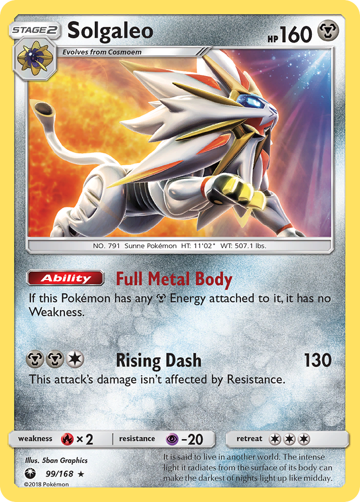 Solgaleo 99/168 Celestial Storm