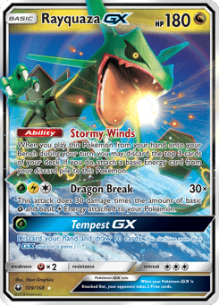 Rayquaza-GX 109/168 Celestial Storm