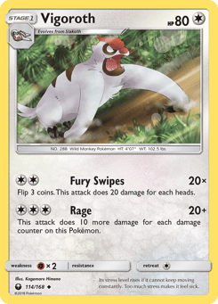 Vigoroth 114/168 Celestial Storm