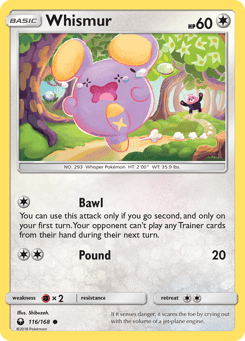 Whismur 116/168 Celestial Storm